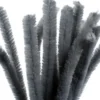 Chenille Piberensere - L 30 CM - Tykkelse 15 MM - Grå - 15 Stk