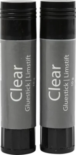 Clear Limstift - Rund - 2 Stk. - 10 G