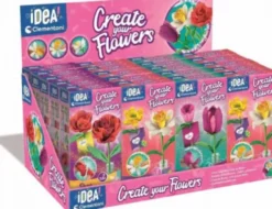 Clementoni - Idea - Create Your Flowers DIY Papirblomster - Assorteret