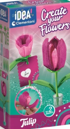 Clementoni - Idea - Create Your Flowers - DIY Blomster - Tulipan