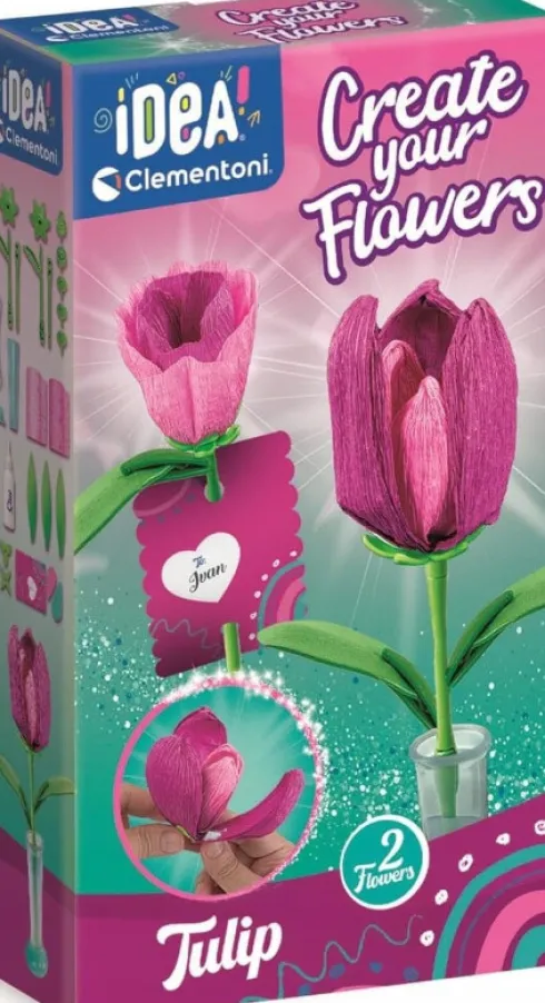 Clementoni - Idea - Create Your Flowers - DIY Blomster - Tulipan
