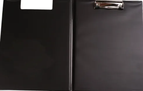 Clipboard A4 - Dobbelt - Sort - Centrum
