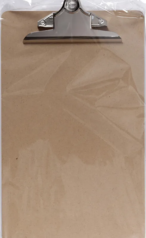 Clipboard/Tegneunderlag - A4 - Str. 23X34X0,3 CM - Sølv - 1 Stk
