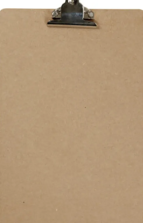 Clipboard/Tegneunderlag - A4 - Str. 23X34X0,3 CM - Sølv - 1 Stk