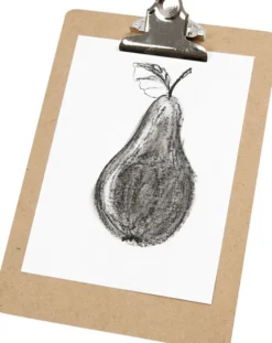 Clipboard/Tegneunderlag - A5 - Str. 19X27X0,3 CM - Sølv - 1 Stk