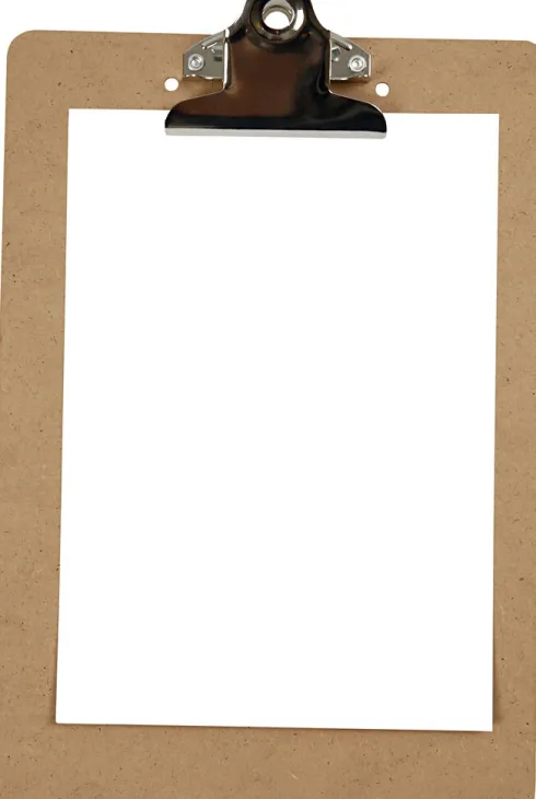 Clipboard/Tegneunderlag - A5 - Str. 19X27X0,3 CM - Sølv - 1 Stk