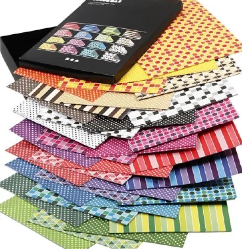 Color Bar - Mønstret Papir - A4 - 10 Mønstre - 160 Ark