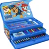 Coloring Case - Paw Patrol - Set 52Pcs In Paper Toolbox With Handle