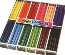 Colortime Farveblyanter - L 17,45 CM - Mine 5 MM - Jumbo - Assorterede Farver - 12X12 Stk