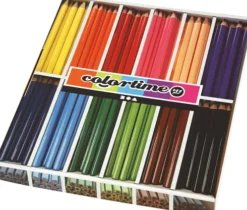Colortime Farveblyanter - L 17,45 CM - Mine 5 MM - Jumbo - Assorterede Farver - 12X12 Stk