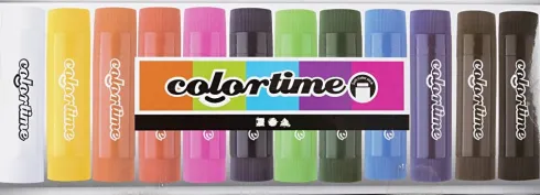 Colortime - Soft Color Stick - Farvekridt - Flere Farver - 12 Stk