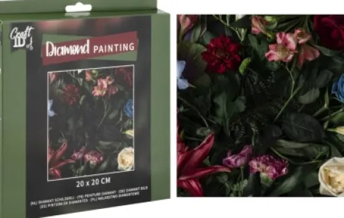 Craft Id - Diamond Painting - Blomster - 20X20 CM