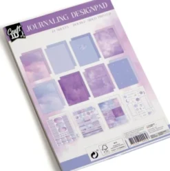 Craft Id - Journaling Designpapir Blok - A5 - 24 Ark - Lilla