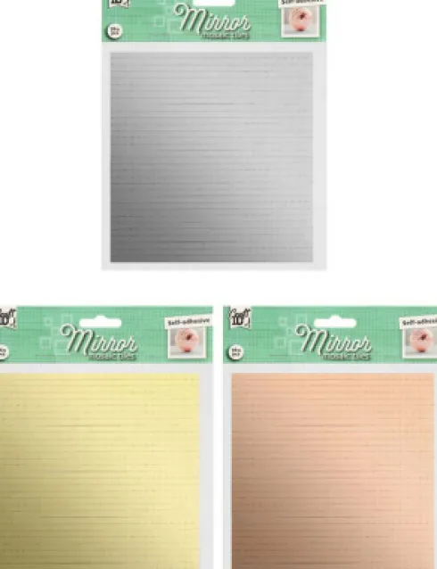 Craft Id - Selvklæbende Spejlmosaik Fliser - 960 Stk. - Assorteret