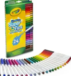 Crayola - Supertips Vaskbare Tuscher 24 Stk