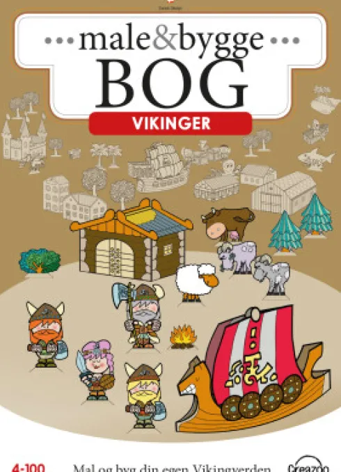Creazoo Male Og Byggebog A4 Vikinger