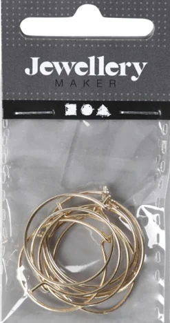 Creoler - Ø 20 MM - Forgyldt - 8 Stk