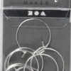 Creoler - Ø 20 MM - Forsølvet - 8 Stk