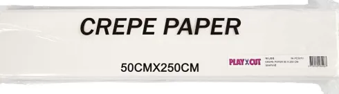 Crepepapir - Ark 50X250 CM - Hvid - 10 Læg
