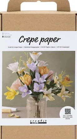 Crepepapir - Blomster DIY Kit - Avanceret
