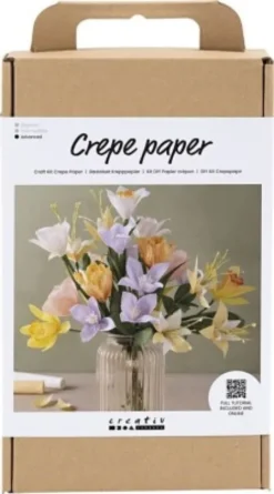 Crepepapir - Blomster DIY Kit - Avanceret