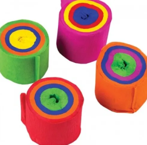 Crepepapir I Rulle 4 Rll Assorterede 3,5 CM X 10 M - Centrum