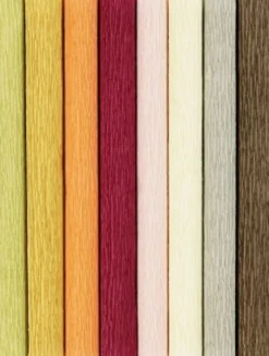 Crepepapir Til DIY Blomster - 8 Farver