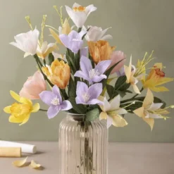 Crepepapir Til DIY Blomster - 8 Pastelfarver