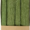 Crepepapir - 25X60 CM - Stræk/Crepe 180% - 105 G - Løvgrøn - 4Ark