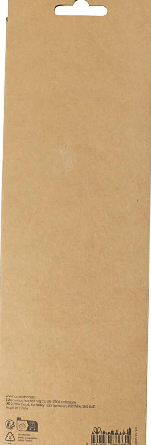 Crepepapir - 25X60 CM - Stræk/Crepe 180% - 105 G - Off White - 4Ark