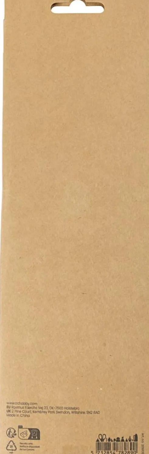 Crepepapir - 25X60 CM - Stræk/Crepe 180% - 105 G - Rød - 4Ark