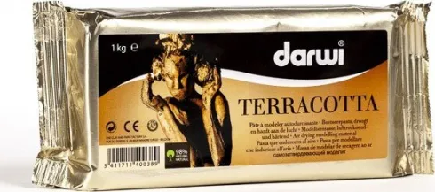 Darwi - Ler - Selvhærdende - 1000 G - Terracotta