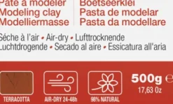 Darwi - Selvhærdende Ler - Cernit - Terracotta - 500 G