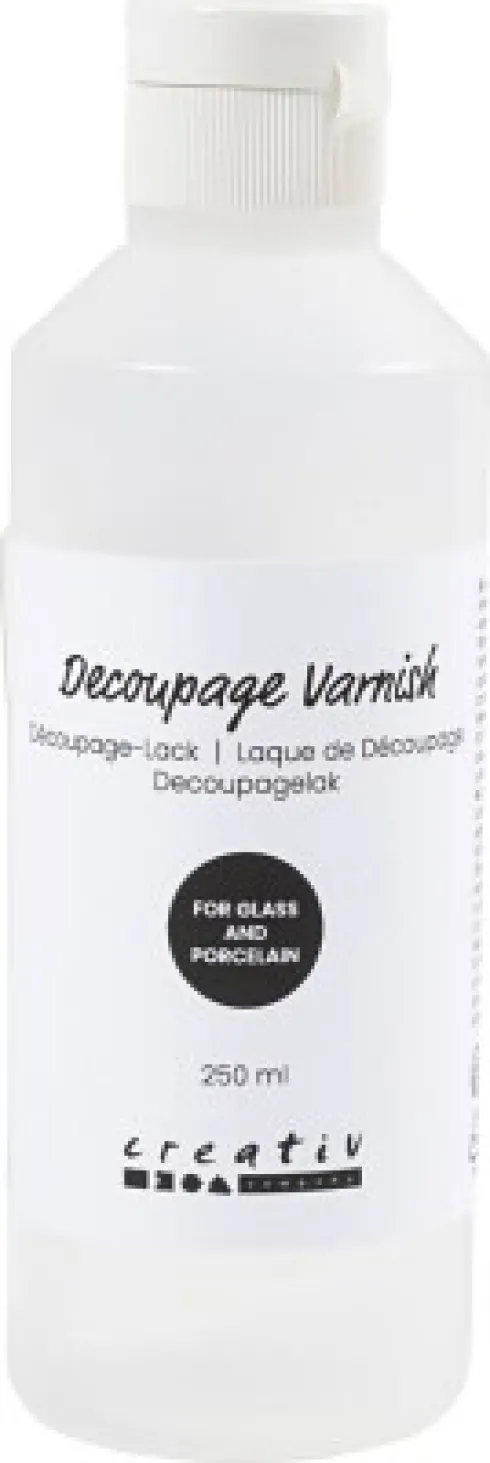 Decoupagelak - Til Glas Og Porcelæn - 250 ML