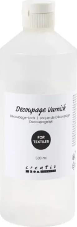 Decoupagelak - Til Tekstil - 500 ML