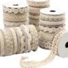 Dekorationsbånd - B 6-18 MM - Creme - 56X0,9 M