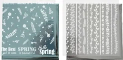 Dekorationsfolie Og Design Limark - Forårsblomster - 15X15 CM - 2X2 Ark