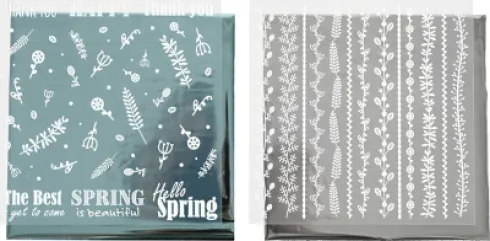 Dekorationsfolie Og Design Limark - Forårsblomster - 15X15 CM - 2X2 Ark
