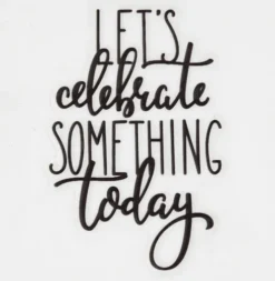 Dekorations Klistermærker - Let's Celebrate - Farveskiftende