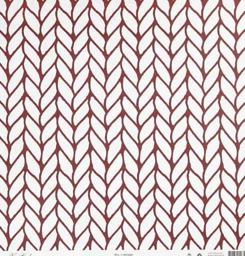 Designpapir - Hygge Og Strik - 30,5X30,5 CM - 180 G - 5 Ark