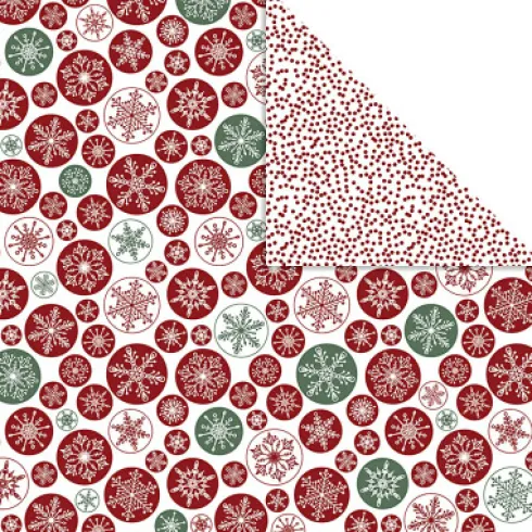 Designpapir - Iskrystaller Og Prikker - 30,5X30,5 CM - 180 G - 5 Ark