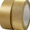 Designtape - B 15 MM - Guld - 2 Ruller