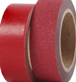 Designtape - B 15 MM - Rød - 2 Ruller