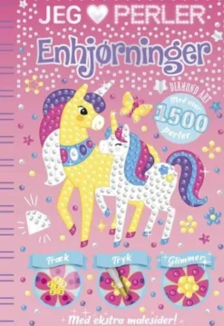 Diamond Art - Jeg Elsker Perler - 1500 Perler - Enhjørninger
