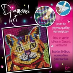 Diamond Art - Kat - 20 X 20 CM