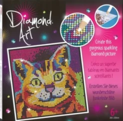 Diamond Art - Kat - 20 X 20 CM