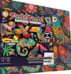 Diamond Art Painting Kit På Lærred - 30X40 CM - Fiesta - Splat