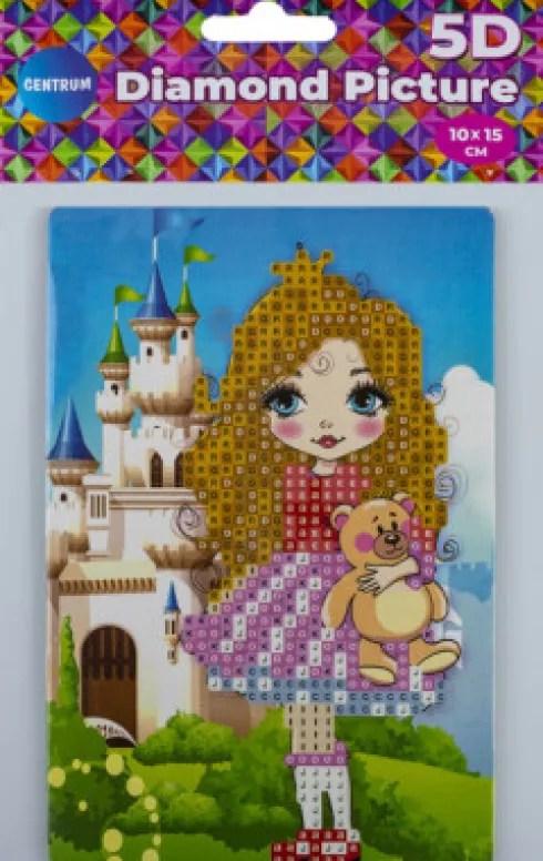 Diamond Painting - 5D - 10X15 CM - Med Staffeli - Slot
