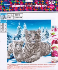 Diamond Painting Kit - 5D - 20X20 CM - Snelandskab