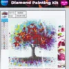 Diamond Painting Kit - 5D - 20X20 CM - Træ